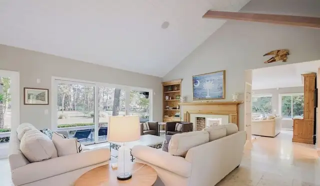 Living room of this home in Sea Pines