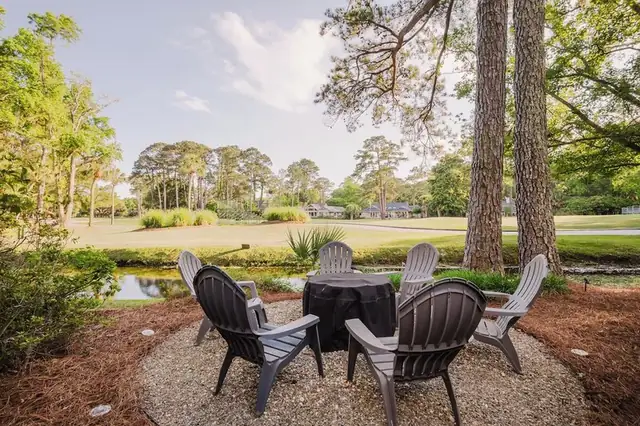 Balcony of this home in Sea Pines