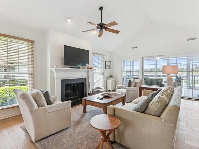 Living room of this home in Sea Pines