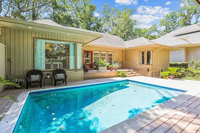 Pool of this home in Sea Pines
