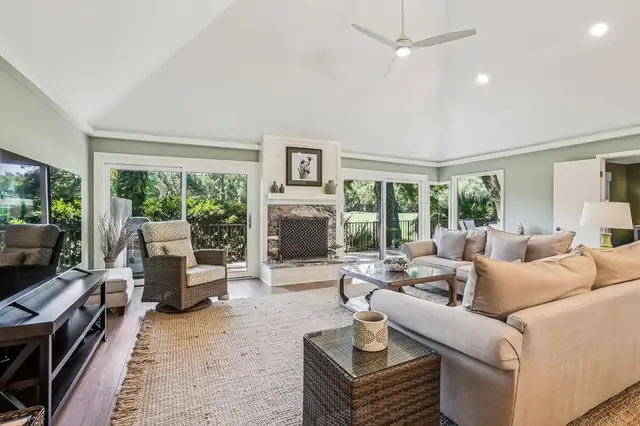 Living room of this home in Sea Pines