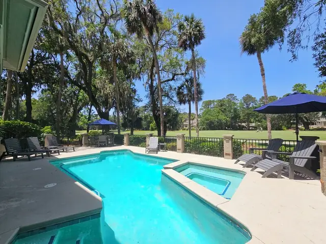 Pool of this home in Sea Pines