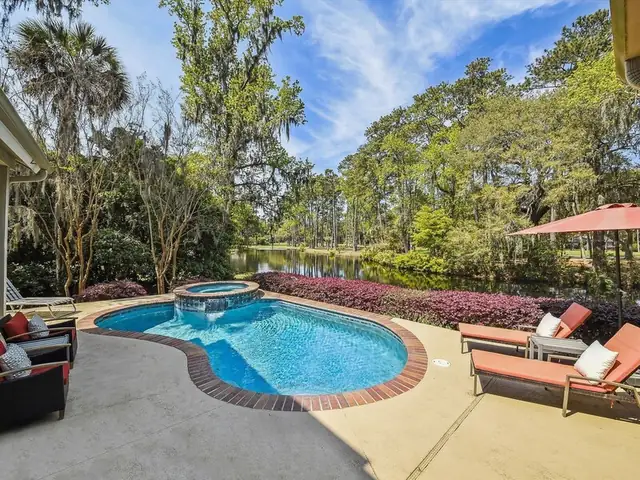 Pool of this home in Sea Pines