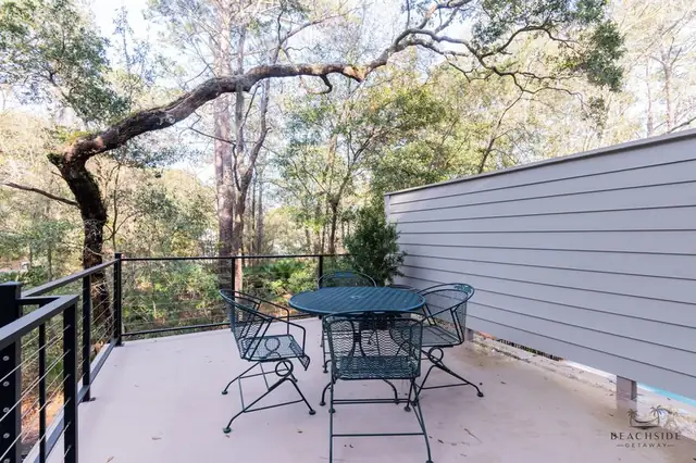 Balcony of this home in Sea Pines