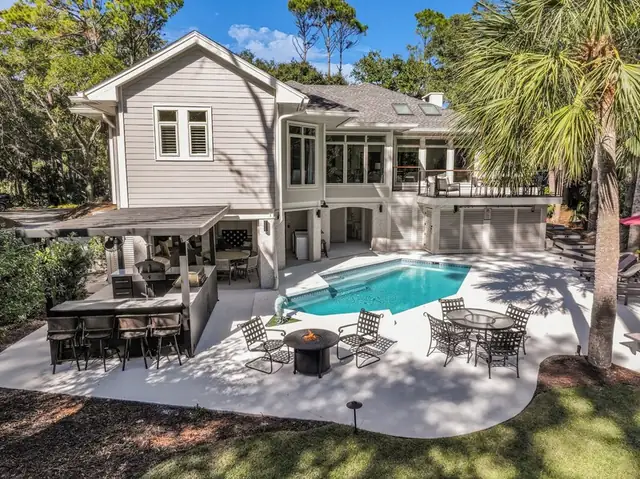 Pool of this home in Sea Pines