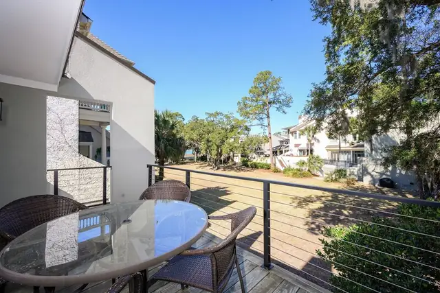Balcony of this home in Sea Pines