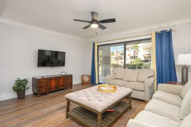 Living room of this home in Sea Pines