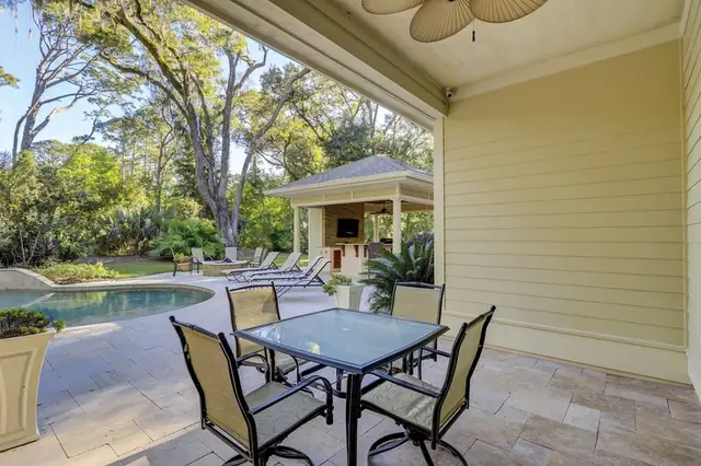 Balcony of this home in Sea Pines