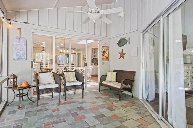 Balcony of this home in Sea Pines