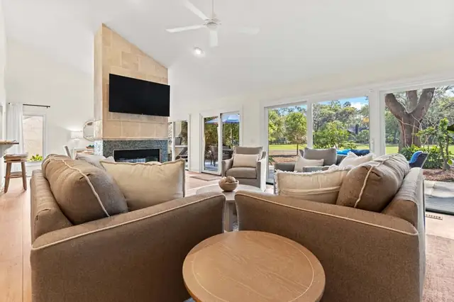 Living room of this home in Sea Pines