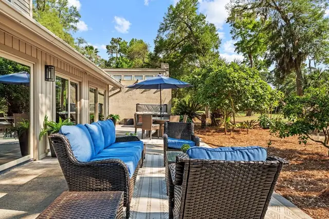 Balcony of this home in Sea Pines