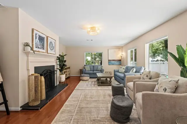 Living room of this home in Sea Pines