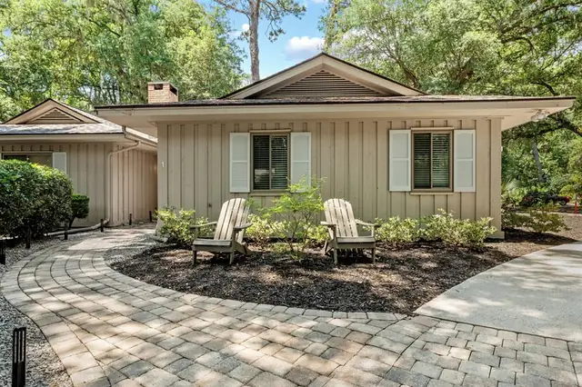 Outside of this home in Sea Pines