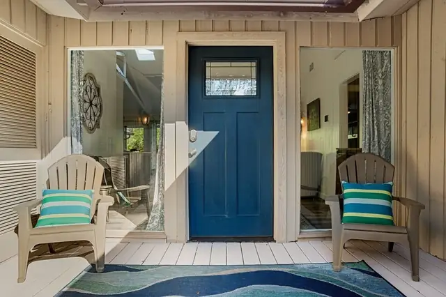 Balcony of this home in Sea Pines