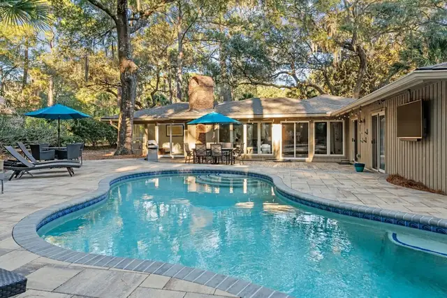 Pool of this home in Sea Pines