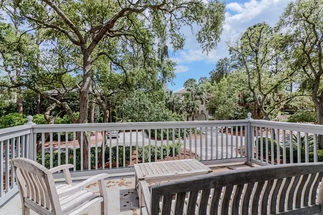Balcony of this home in Sea Pines