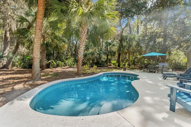 Pool of this home in Sea Pines