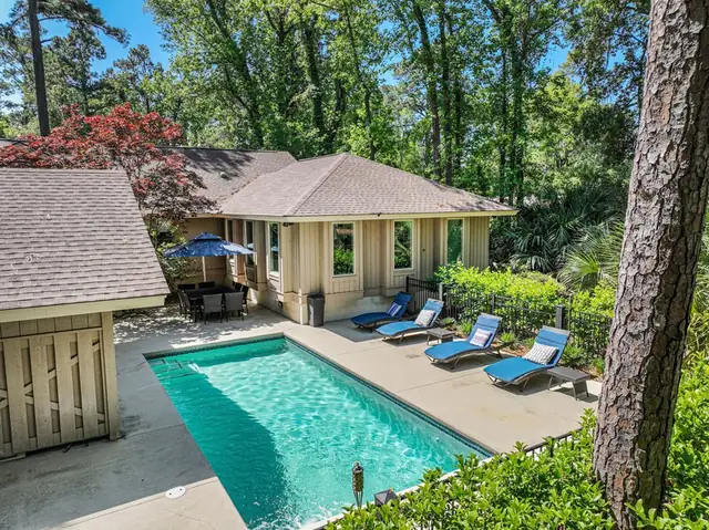 Pool of this home in Sea Pines