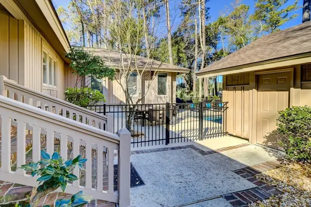 Balcony of this home in Sea Pines