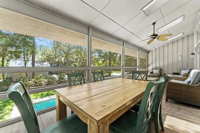 Balcony of this home in Sea Pines