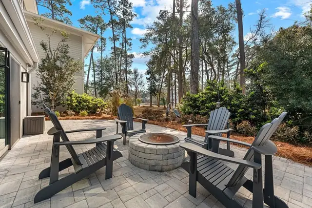 Balcony of this home in Sea Pines