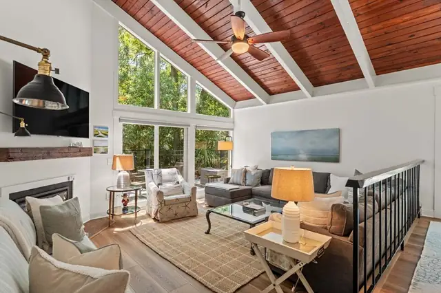 Living room of this home in Sea Pines