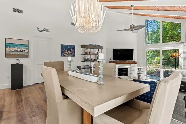 Dining area of this home in Sea Pines