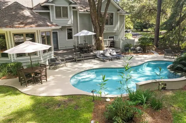Pool of this home in Sea Pines