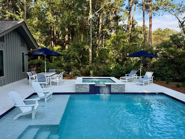 Pool of this home in Sea Pines