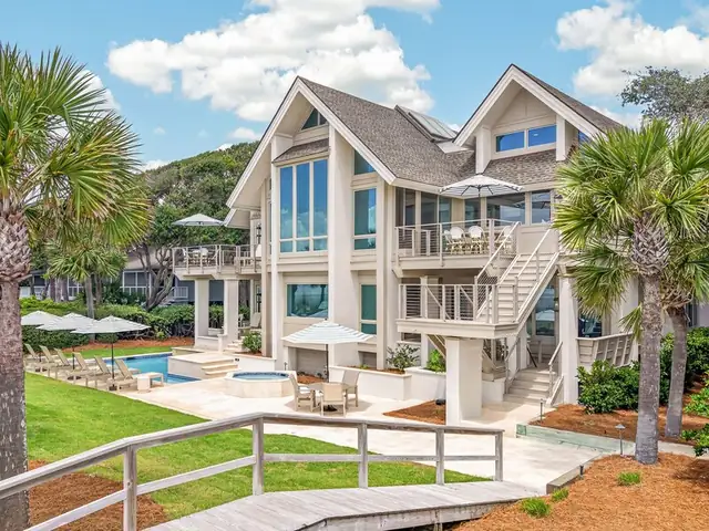 Outside of this home in Sea Pines