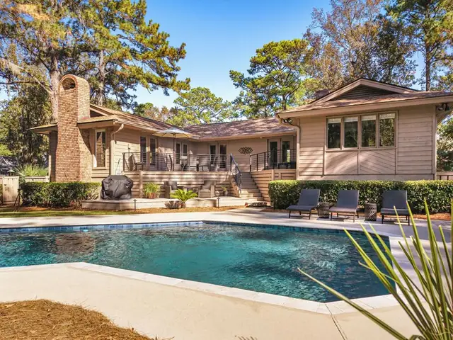 Pool of this home in Sea Pines