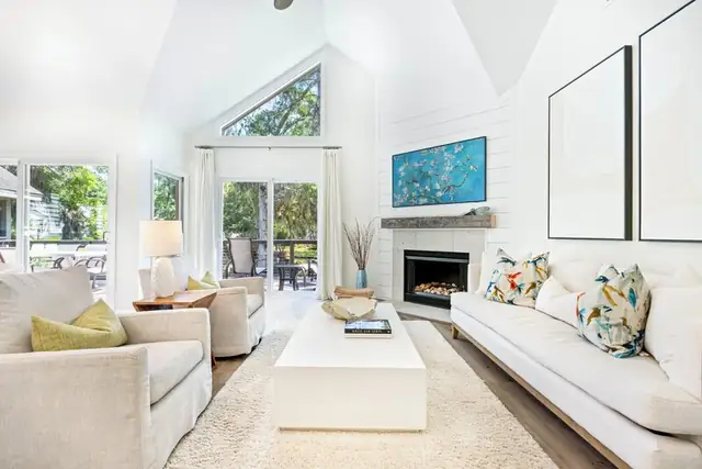 Living room of this home in Sea Pines