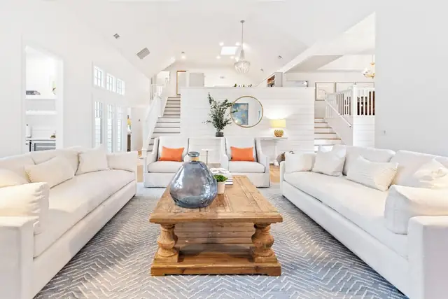 Living room of this home in Sea Pines