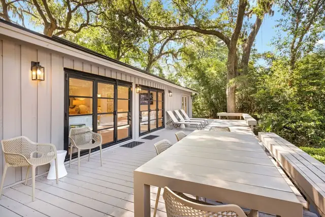 Balcony of this home in Sea Pines