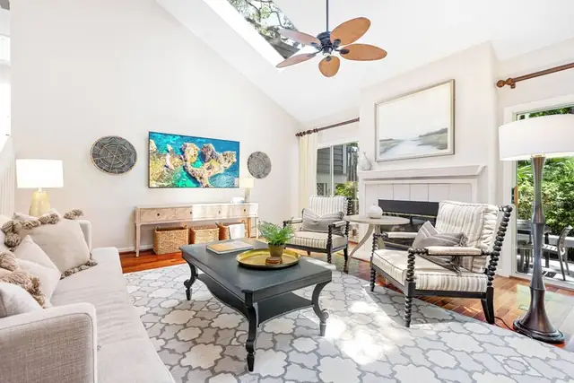 Living room of this home in Sea Pines