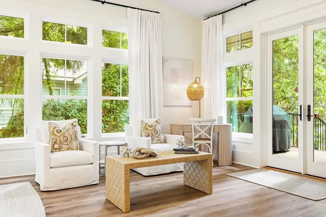 Living room of this home in Sea Pines