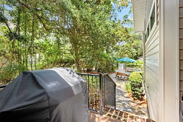 Balcony of this home in Sea Pines