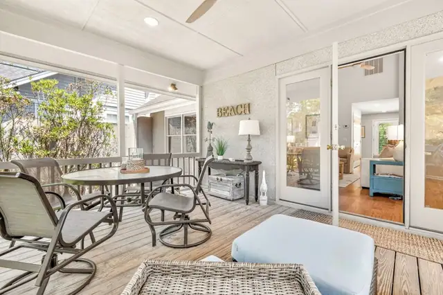 Balcony of this home in Sea Pines