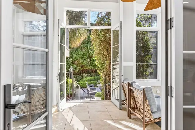 Balcony of this home in Sea Pines