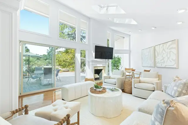 Living room of this home in Sea Pines