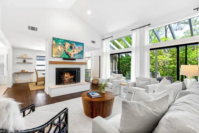Living room of this home in Sea Pines