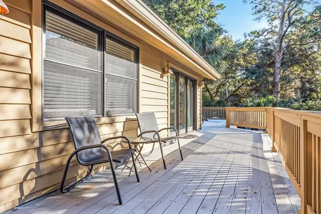 Balcony of this home in Sea Pines