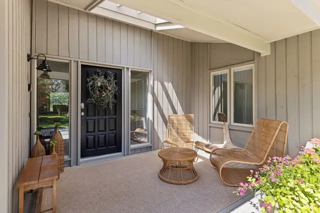 Balcony of this home in Sea Pines