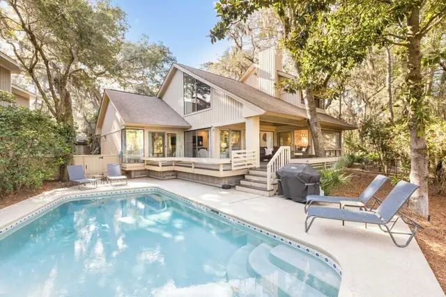 Pool of this home in Sea Pines