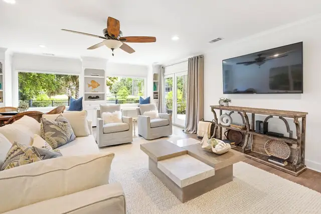 Living room of this home in Sea Pines