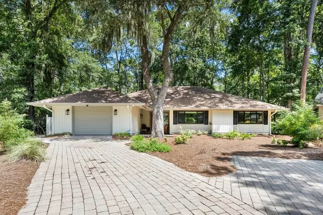 Outside of this home in Sea Pines
