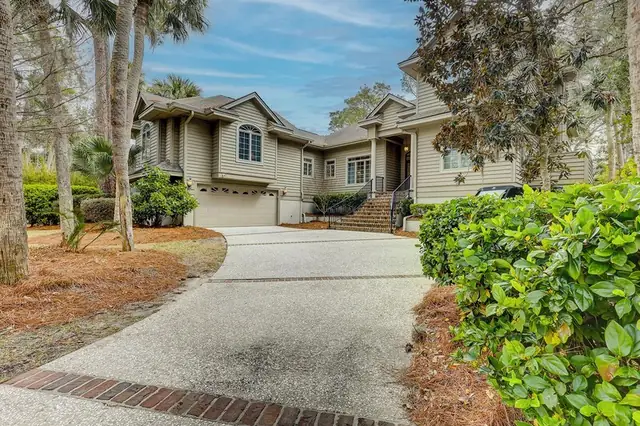 Outside of this home in Sea Pines