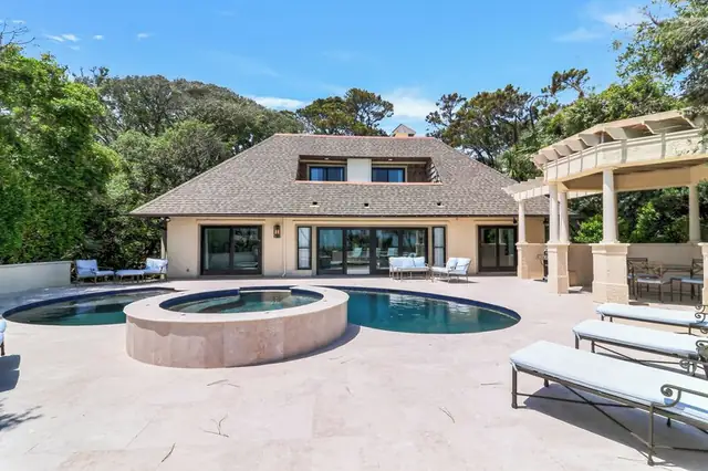 Outside of this home in Sea Pines