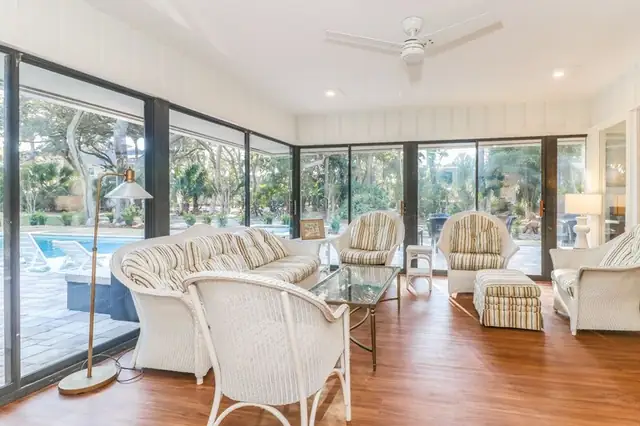 Living room of this home in Sea Pines