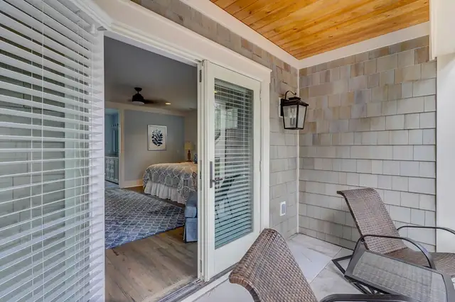 Balcony of this home in Sea Pines